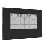 Parete per Tendostruttura in PE 2pz con Finestra Antracite