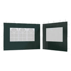 Parete per Tendostruttura in PE 2pz con Finestra Verde