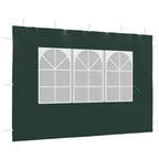 Parete per Tendostruttura in PE 2pz con Finestra Verde