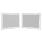 Pareti per Tendostruttura 2 pz Bianco e Nero in Rete