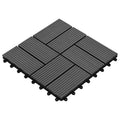 Piastrella per Decking 11 pcs Grigio 30 x 30 cm WPC