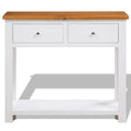 Tavolo Consolle 83x30x73 cm in Massello di Rovere