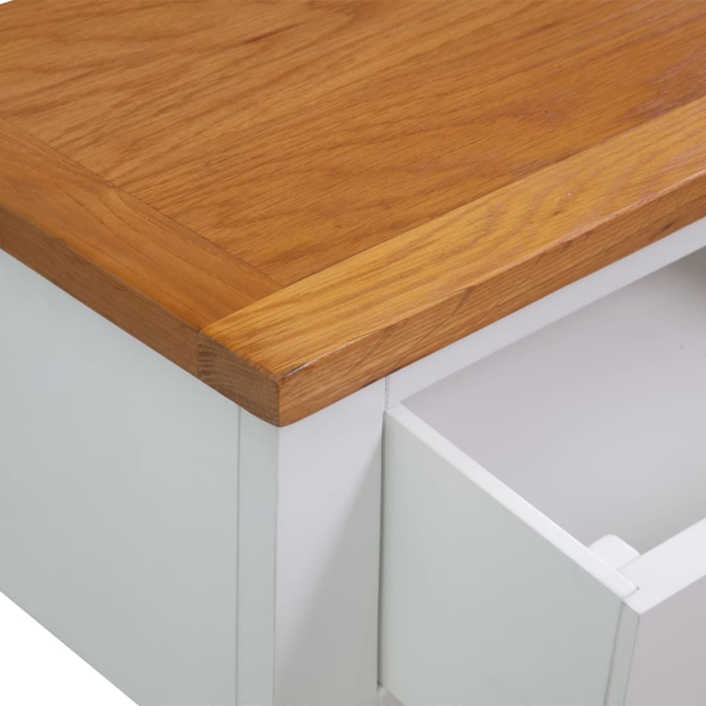 Tavolo Consolle 83x30x73 cm in Massello di Rovere