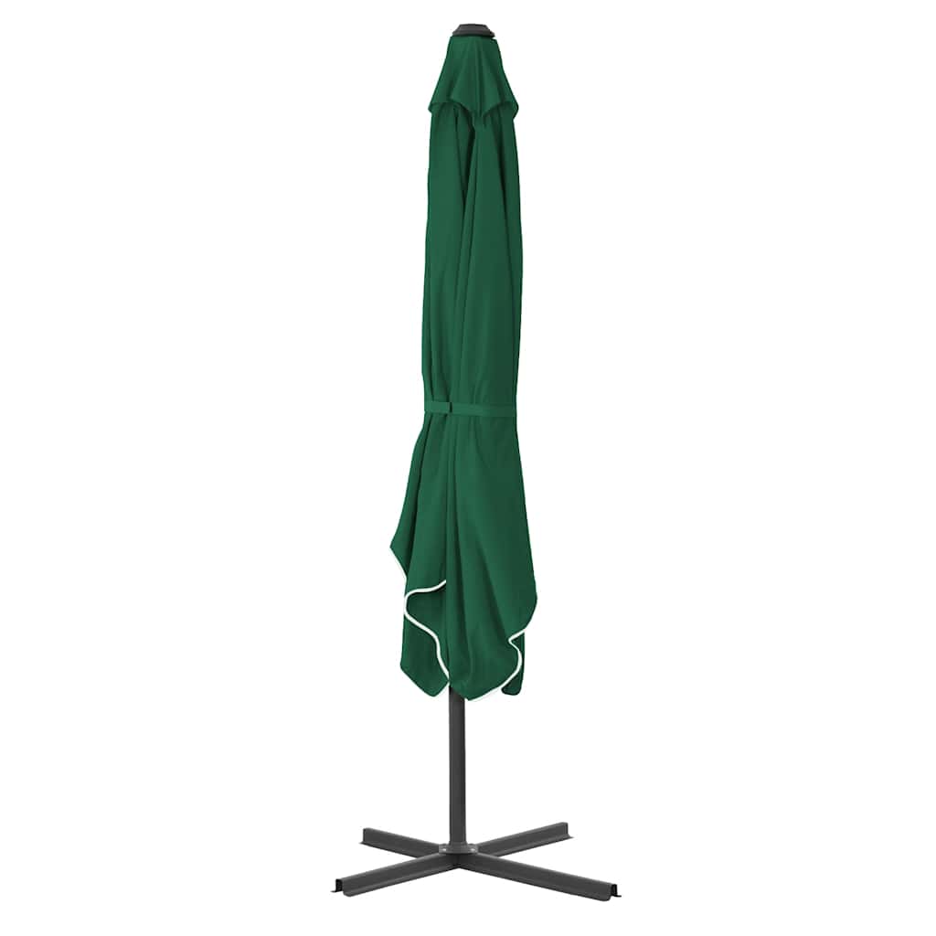 Ombrellone da Esterni con Palo in Acciaio 250x250 cm Verde