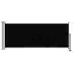 Tenda da Sole Laterale Retrattile 100 x 300 cm Nera