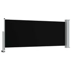 Tenda da Sole Laterale Retrattile 100 x 300 cm Nera