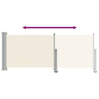 Tenda da Sole Laterale Retrattile 100 x 300 cm Crema