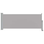 Tenda da Sole Laterale Retrattile 100 x 300 cm Grigia