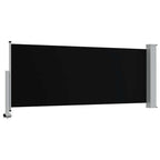 Tenda da Sole Laterale Retrattile 120 x 300 cm Nera