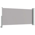 Tenda da Sole Laterale Retrattile 120 x 300 cm Grigia