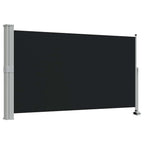 Tenda da Sole Laterale Retrattile 140 x 300 cm Nera