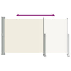 Tenda da Sole Laterale Retrattile 140 x 300 cm Crema