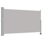 Tenda da Sole Laterale Retrattile 140 x 300 cm Grigia