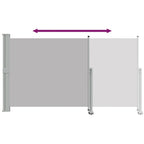 Tenda da Sole Laterale Retrattile 140 x 300 cm Grigia