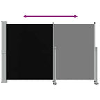 Tenda da Sole Laterale Retrattile 160 x 300 cm Nera