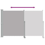 Tenda da Sole Laterale Retrattile 160 x 300 cm Grigia