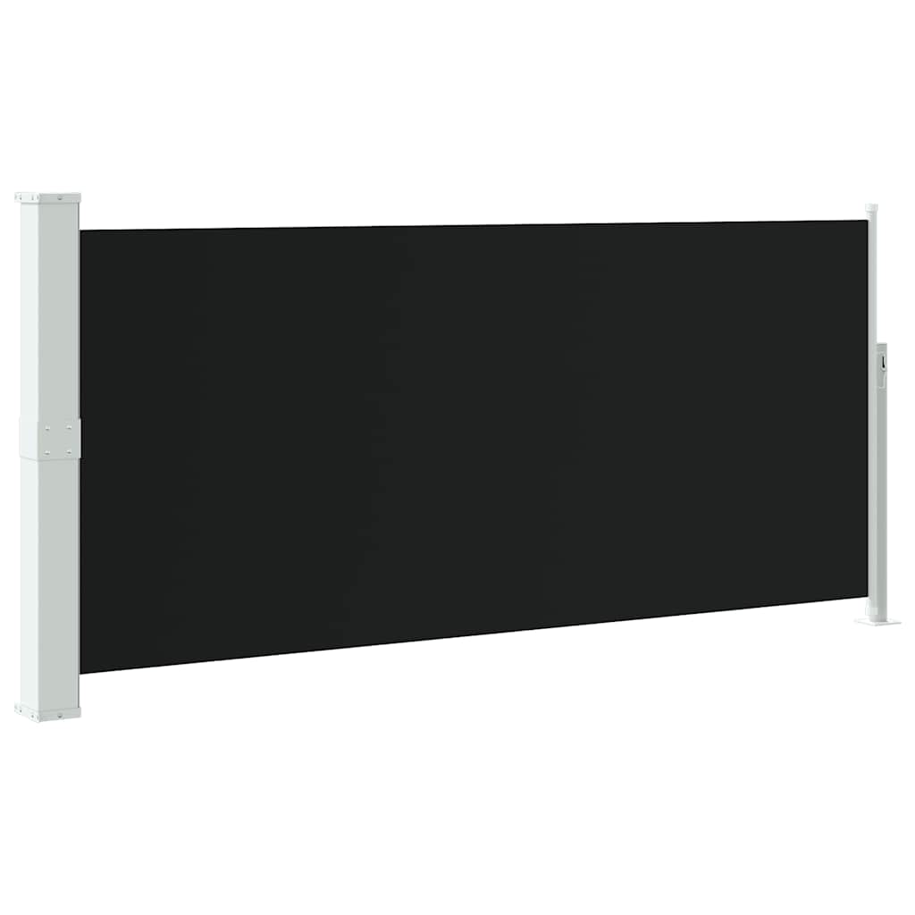 Tenda da Sole Laterale Retrattile 140 x 300 cm Nera