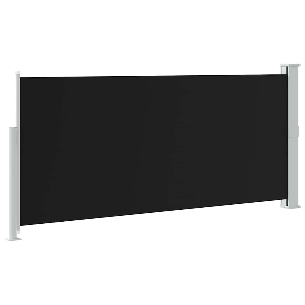 Tenda da Sole Laterale Retrattile 140 x 300 cm Nera