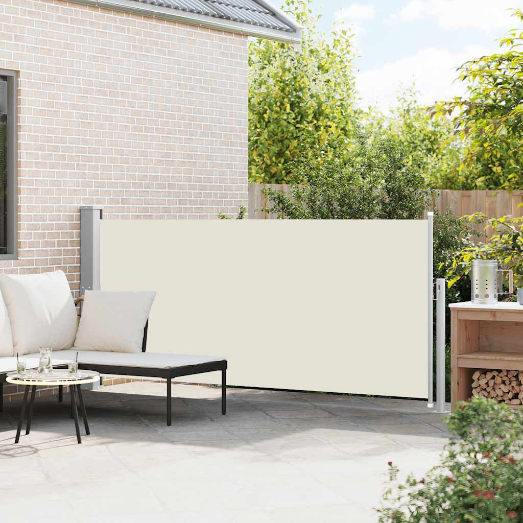 Tenda da Sole Laterale Retrattile 140 x 300 cm Crema