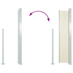 Tenda da Sole Laterale Retrattile 140 x 300 cm Crema