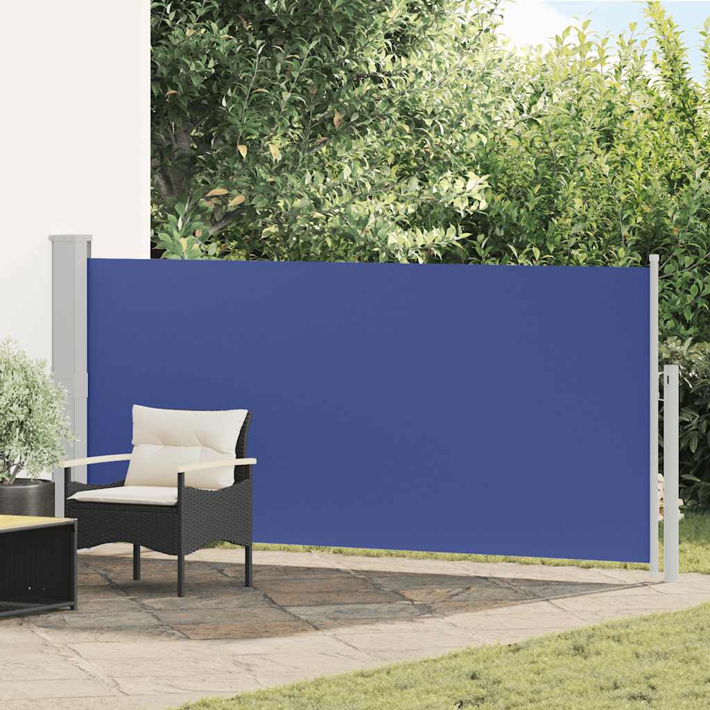 Tenda da Sole Laterale Retrattile 140 x 300 cm Blu