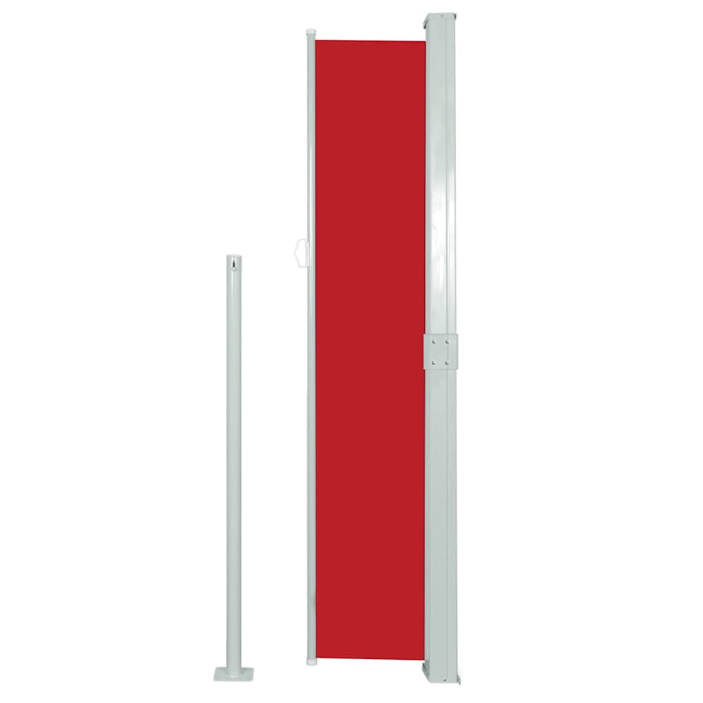 Tenda da Sole Laterale Retrattile 140 x 300 cm Rossa