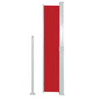 Tenda da Sole Laterale Retrattile 140 x 300 cm Rossa