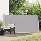 Tenda da Sole Laterale Retrattile 140 x 300 cm Grigia
