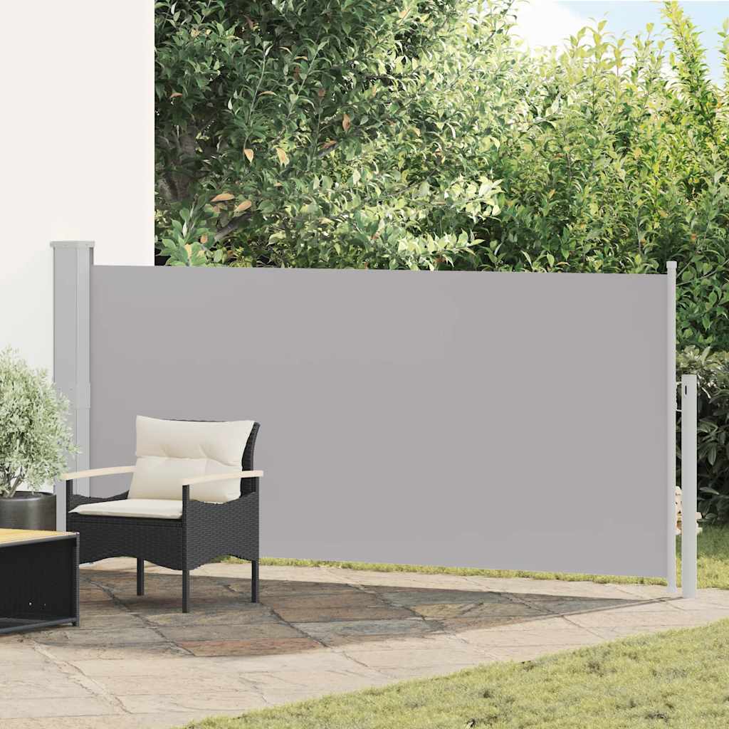Tenda da Sole Laterale Retrattile 140 x 300 cm Grigia