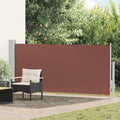 Tenda da Sole Laterale Retrattile 140 x 300 cm Marrone