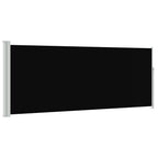 Tenda da Sole Laterale Retrattile 120 x 300 cm Nera
