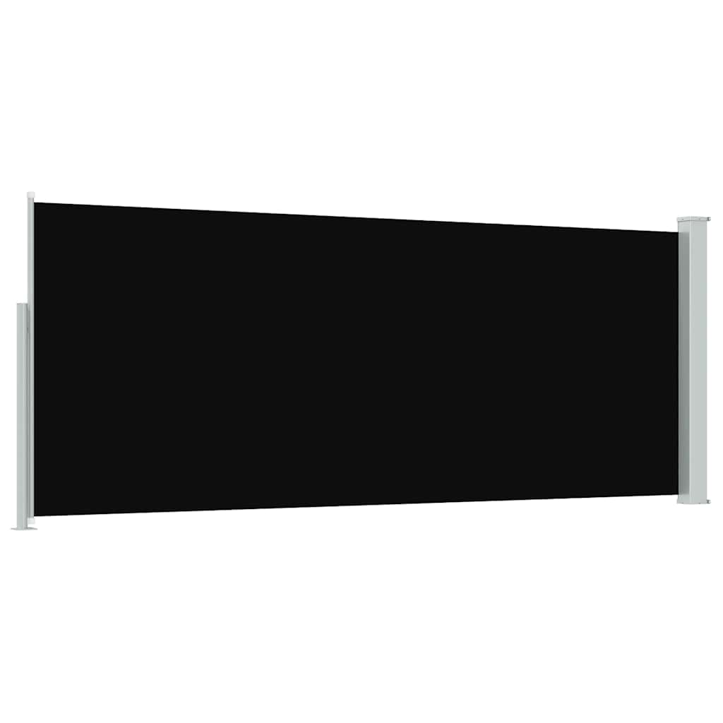 Tenda da Sole Laterale Retrattile 120 x 300 cm Nera