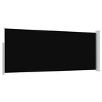 Tenda da Sole Laterale Retrattile 120 x 300 cm Nera