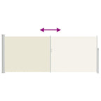Tenda da Sole Laterale Retrattile 120 x 300 cm Crema