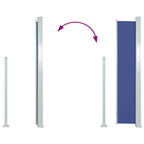 Tenda da Sole Laterale Retrattile 120 x 300 cm Blu