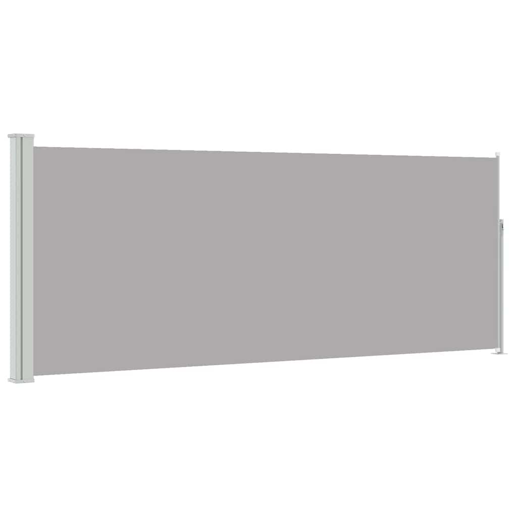 Tenda da Sole Laterale Retrattile 120 x 300 cm Grigia