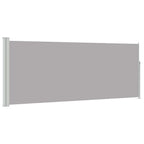 Tenda da Sole Laterale Retrattile 120 x 300 cm Grigia