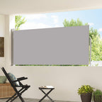 Tenda da Sole Laterale Retrattile 120 x 300 cm Grigia