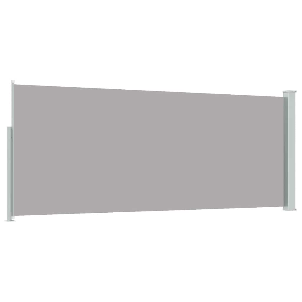 Tenda da Sole Laterale Retrattile 120 x 300 cm Grigia