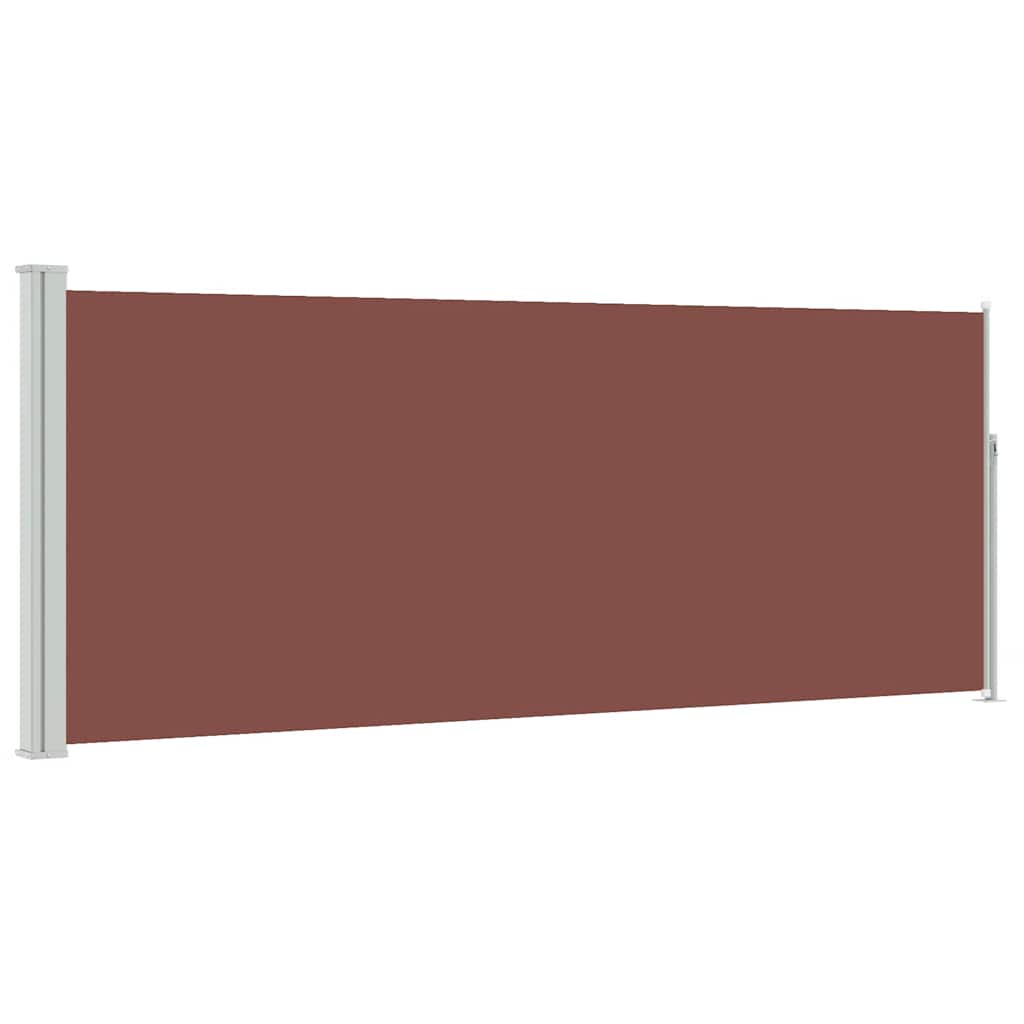 Tenda da Sole Laterale Retrattile 120 x 300 cm Marrone