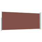 Tenda da Sole Laterale Retrattile 120 x 300 cm Marrone
