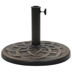 Base per Parasole Rotonda in Poliresina 11 kg Bronzo
