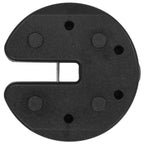 Piastre di Peso per Gazebo 4 pz Nere 220x50 mm in Cemento
