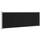 Tenda da Sole Laterale Retrattile 160 x 500 cm Nera