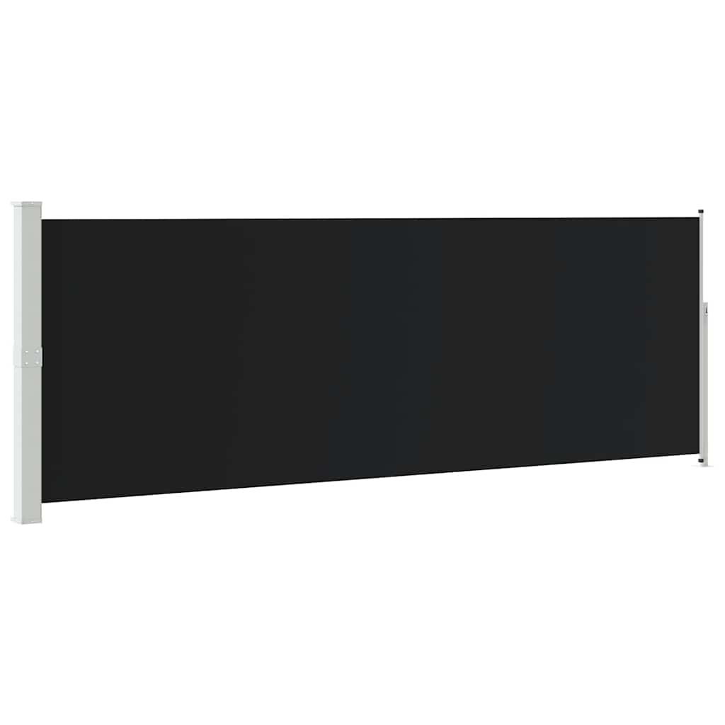 Tenda da Sole Laterale Retrattile 160 x 500 cm Nera