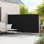 Tenda da Sole Laterale Retrattile 160 x 500 cm Nera
