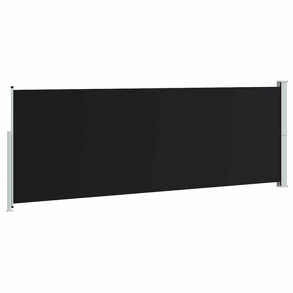 Tenda da Sole Laterale Retrattile 160 x 500 cm Nera