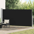 Tenda da Sole Laterale Retrattile 160 x 500 cm Nera