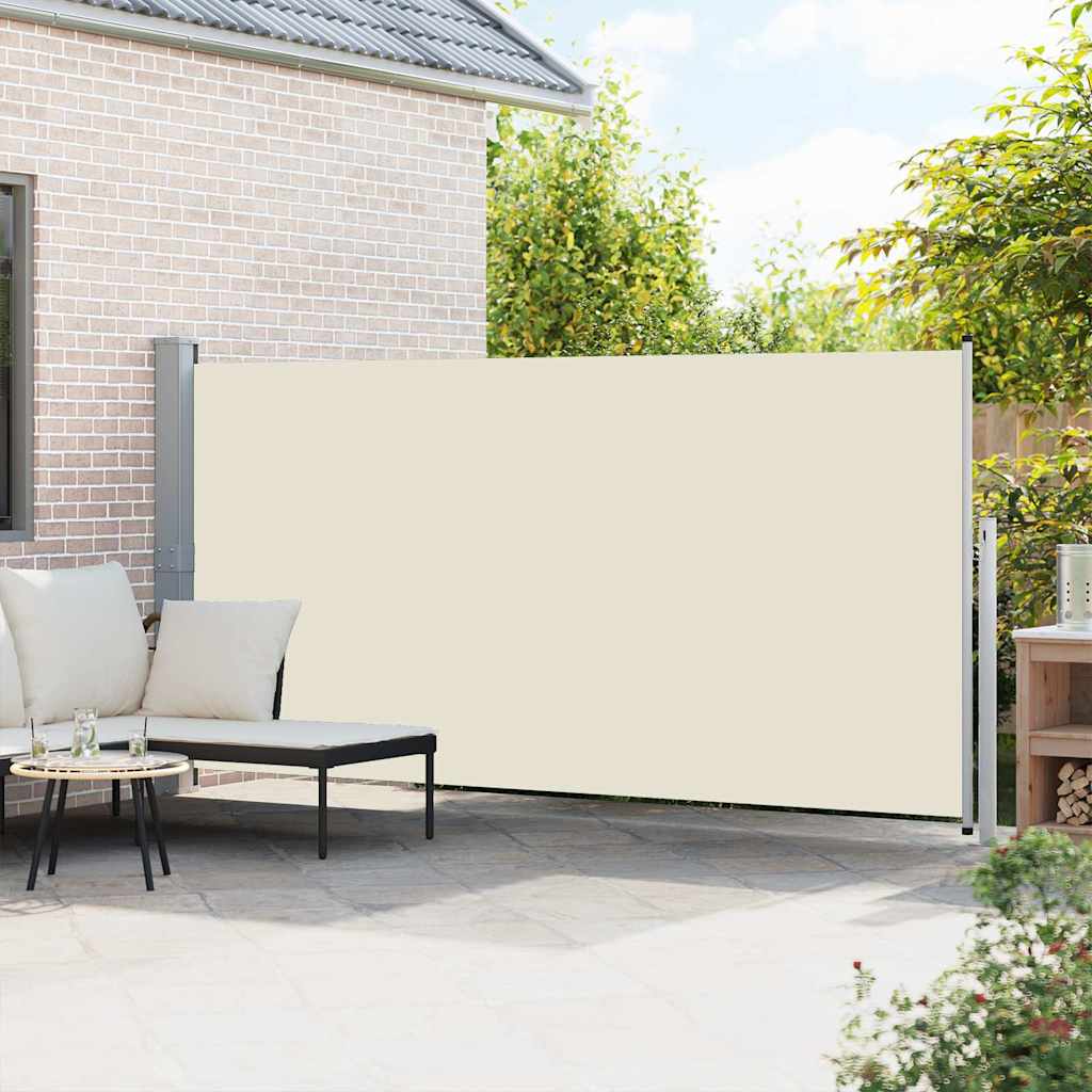 Tenda da Sole Laterale Retrattile 160 x 500 cm Crema