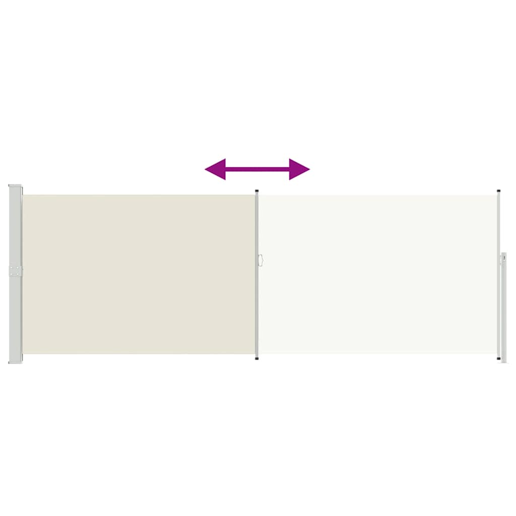 Tenda da Sole Laterale Retrattile 160 x 500 cm Crema